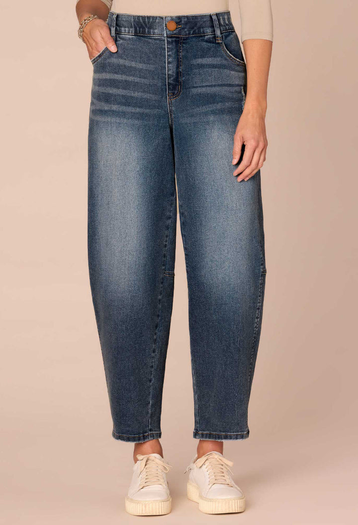 "Ab"solution® Skyrise Relaxed Barrel Leg Jeans
