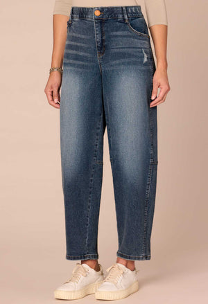 "Ab"solution® Skyrise Relaxed Barrel Leg Jeans
