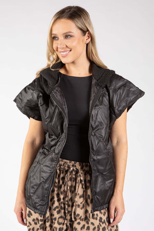 Short Sleeve Quilted Gilet