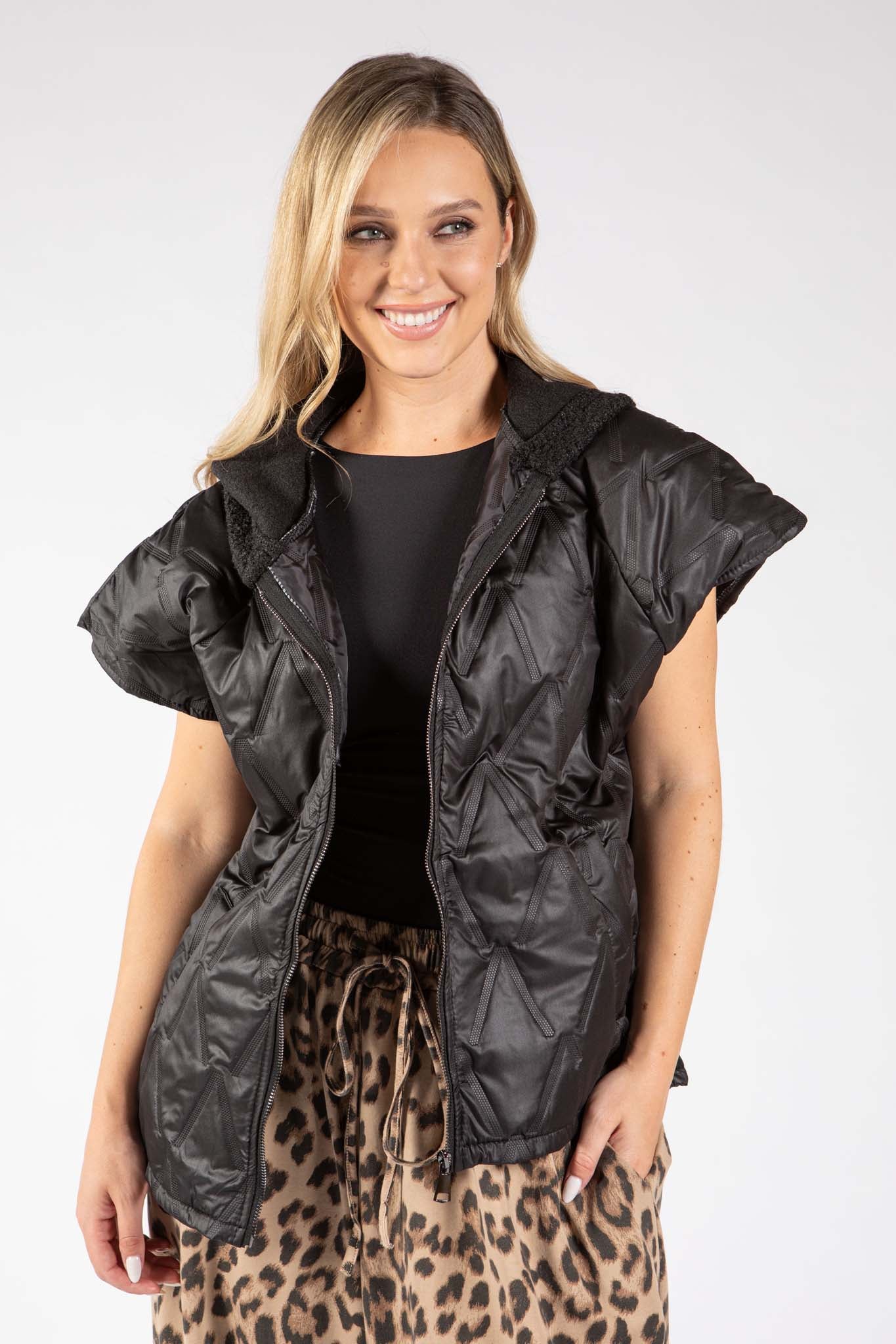Short Sleeve Quilted Gilet