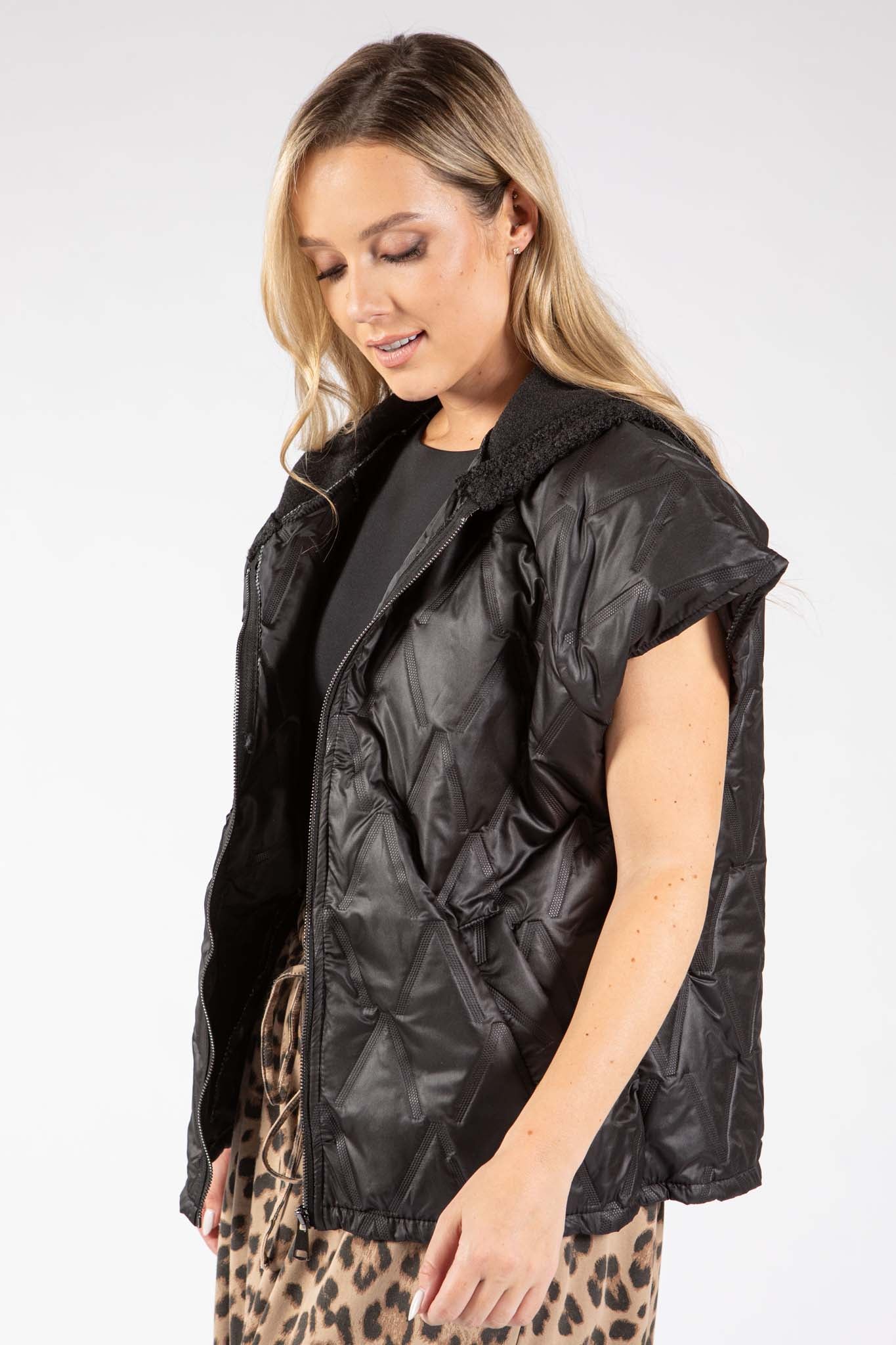 Short Sleeve Quilted Gilet