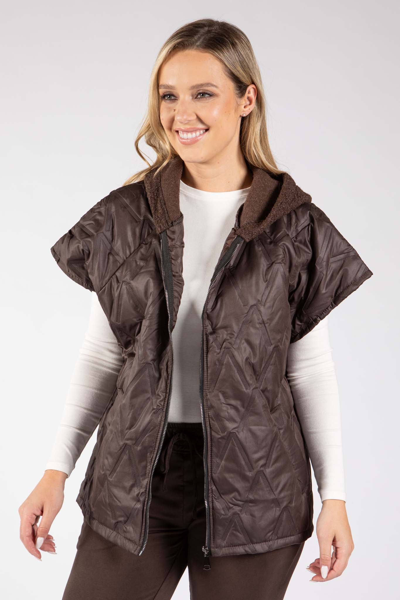 Short Sleeve Quilted Gilet