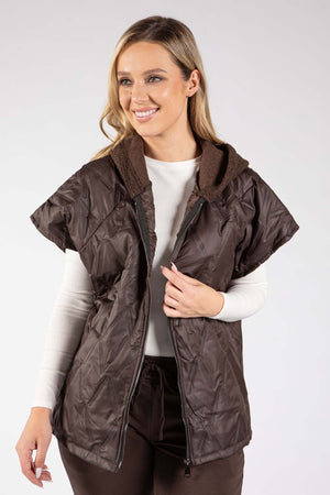Short Sleeve Quilted Gilet