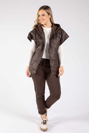 Short Sleeve Quilted Gilet