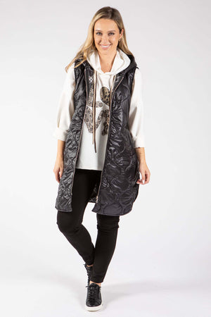 Longline Quilted Gilet