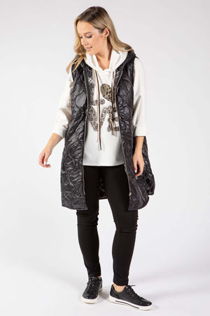 Longline Quilted Gilet
