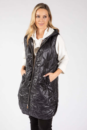 Longline Quilted Gilet