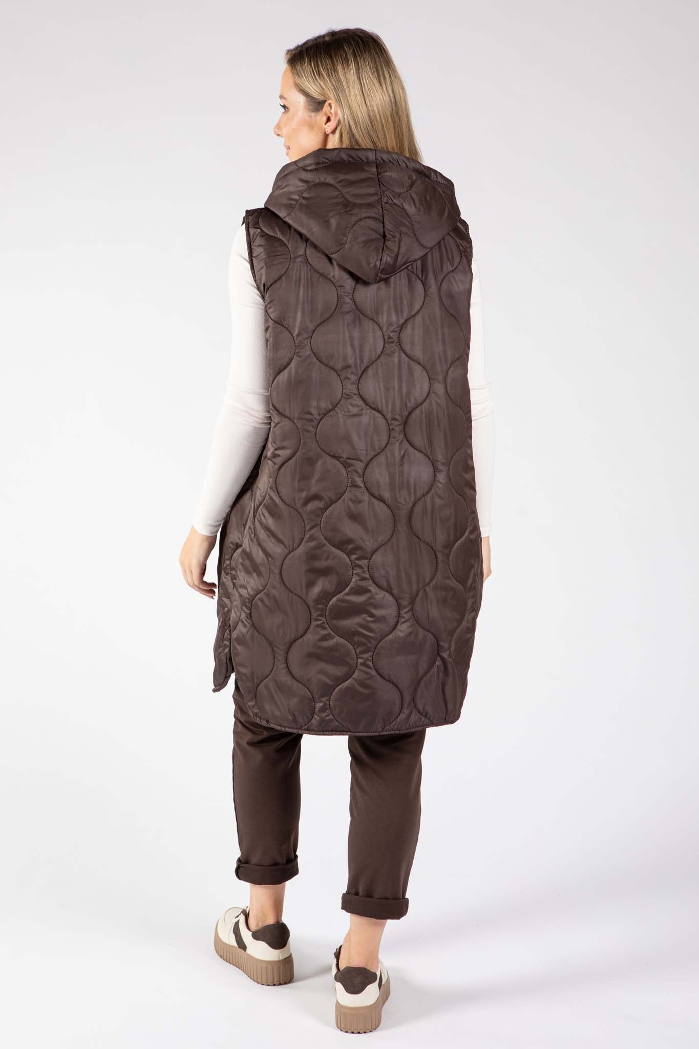 Longline Quilted Gilet