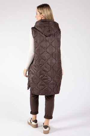 Longline Quilted Gilet