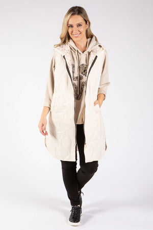 Longline Quilted Gilet