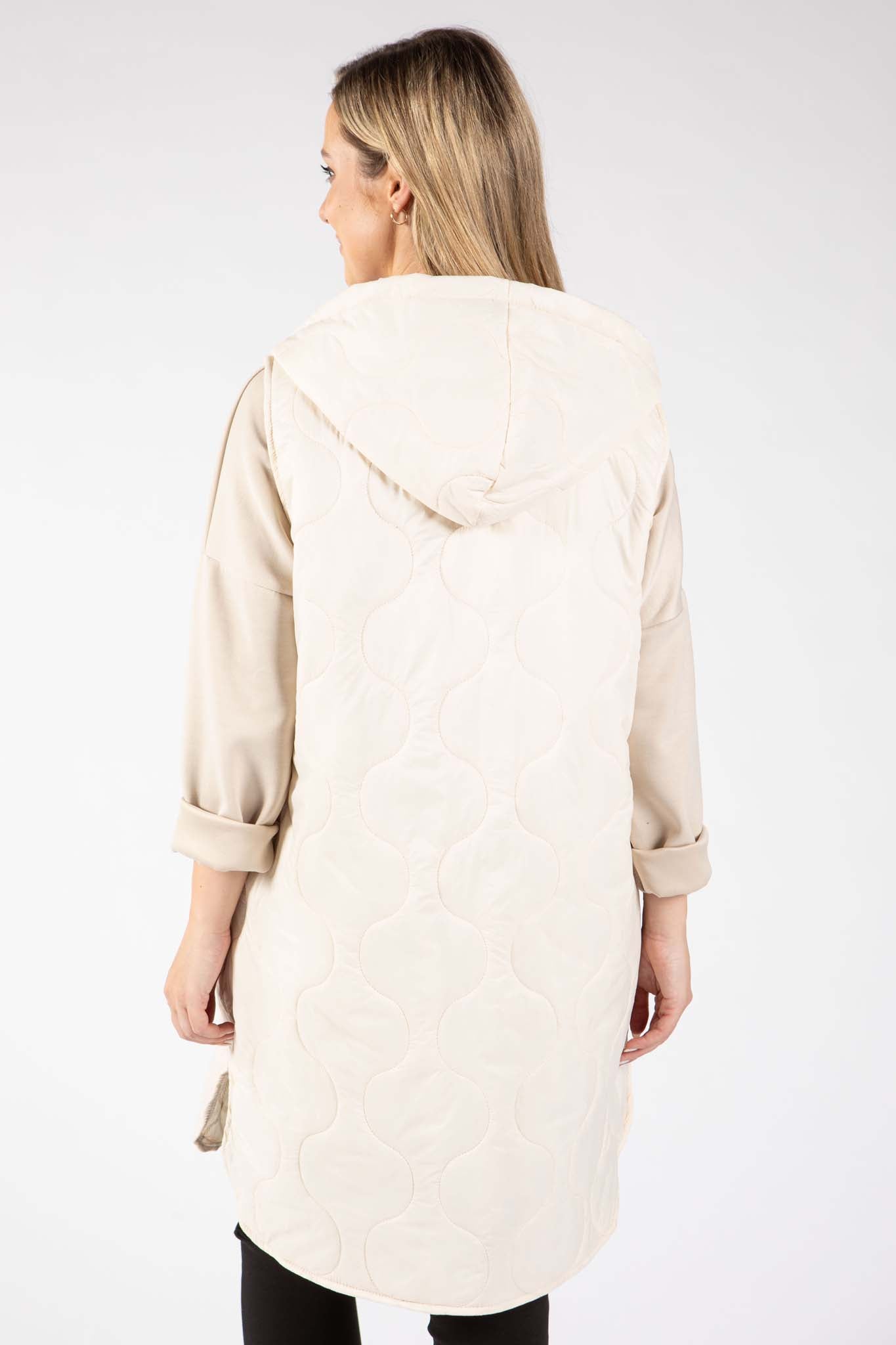 Longline Quilted Gilet