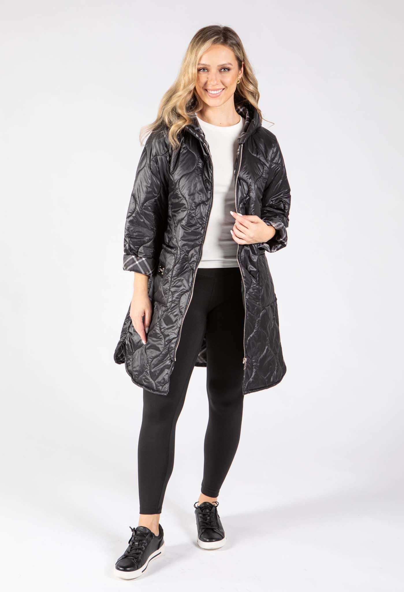 Hooded Quilted Coat
