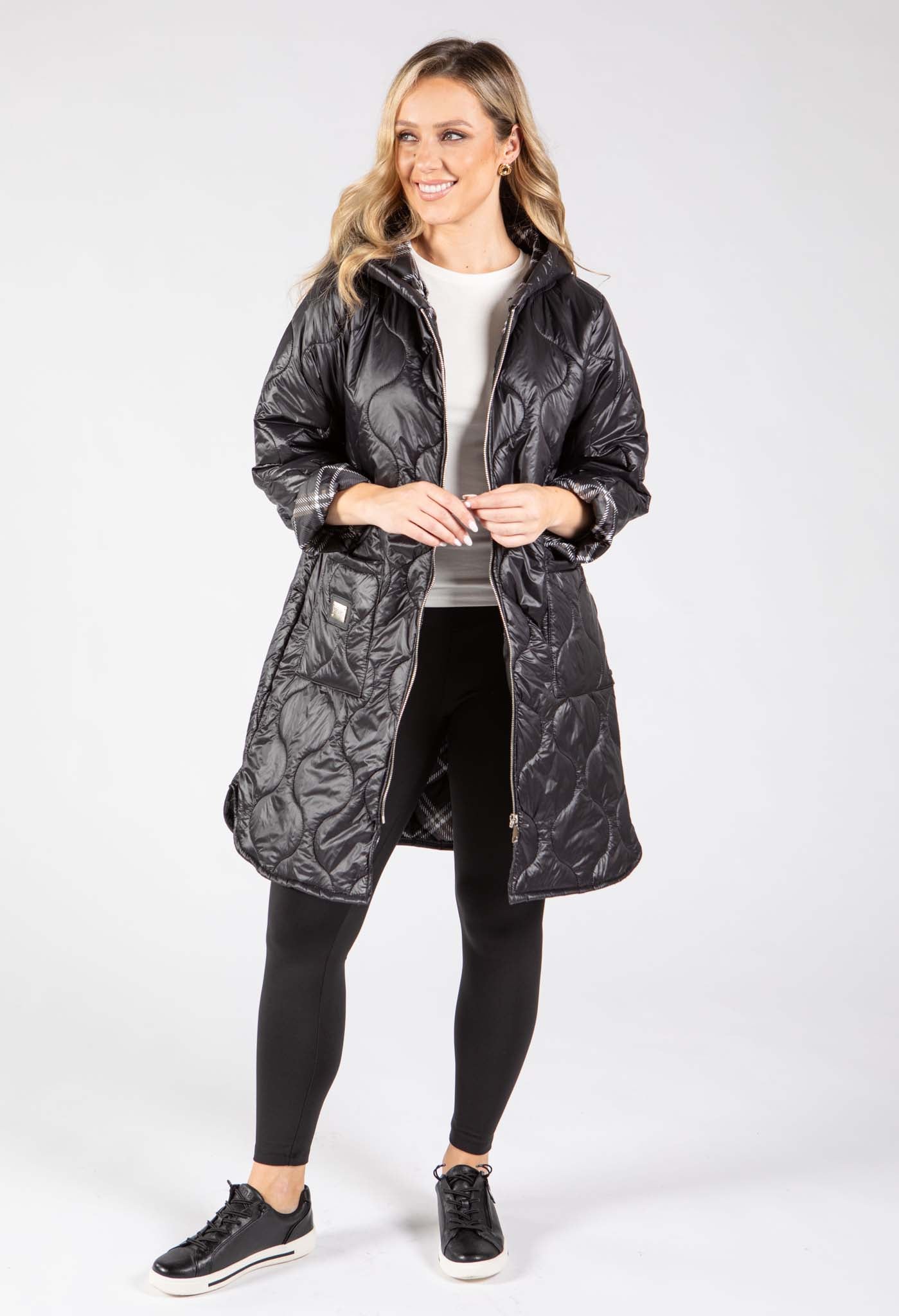 Hooded Quilted Coat
