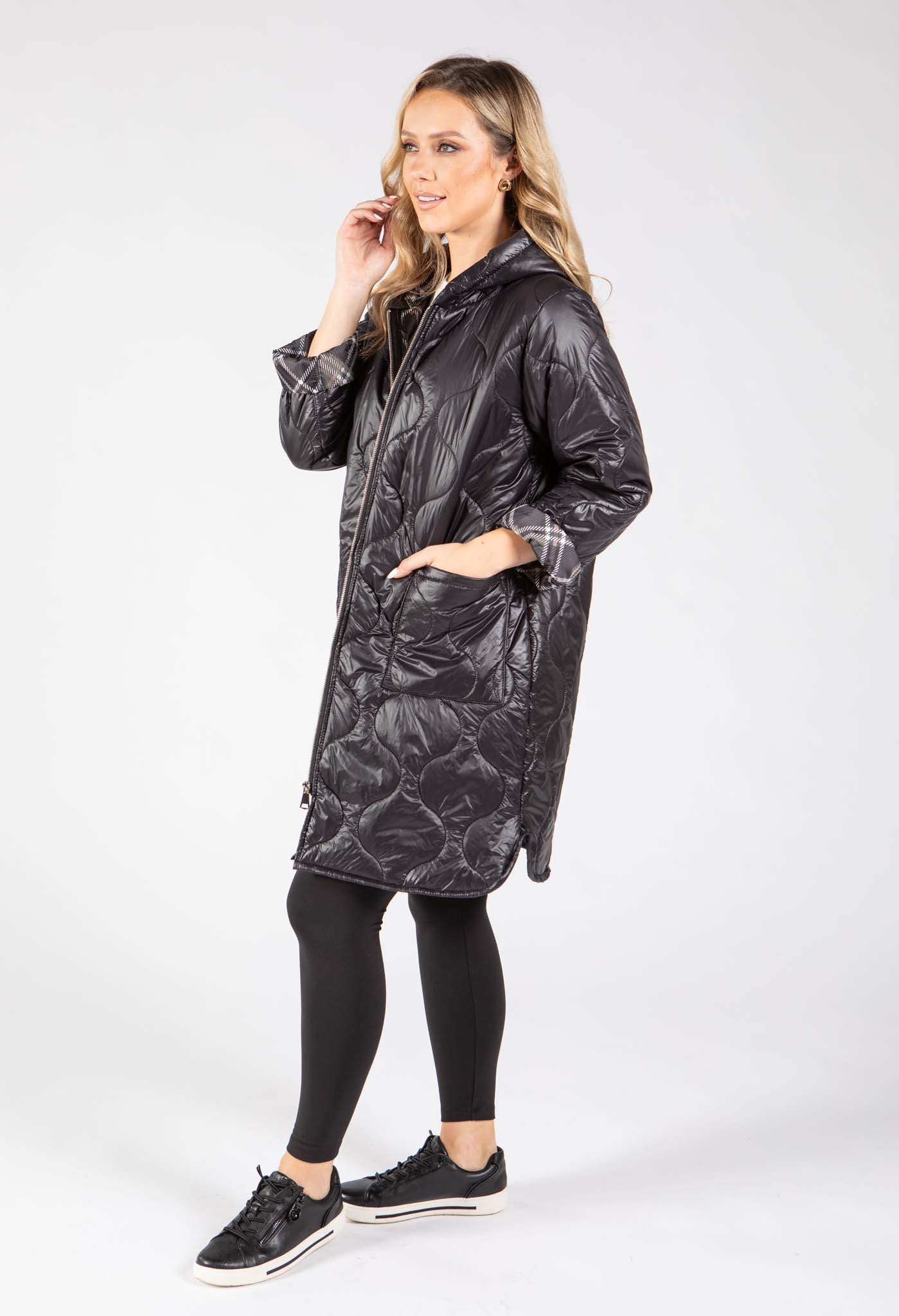 Hooded Quilted Coat