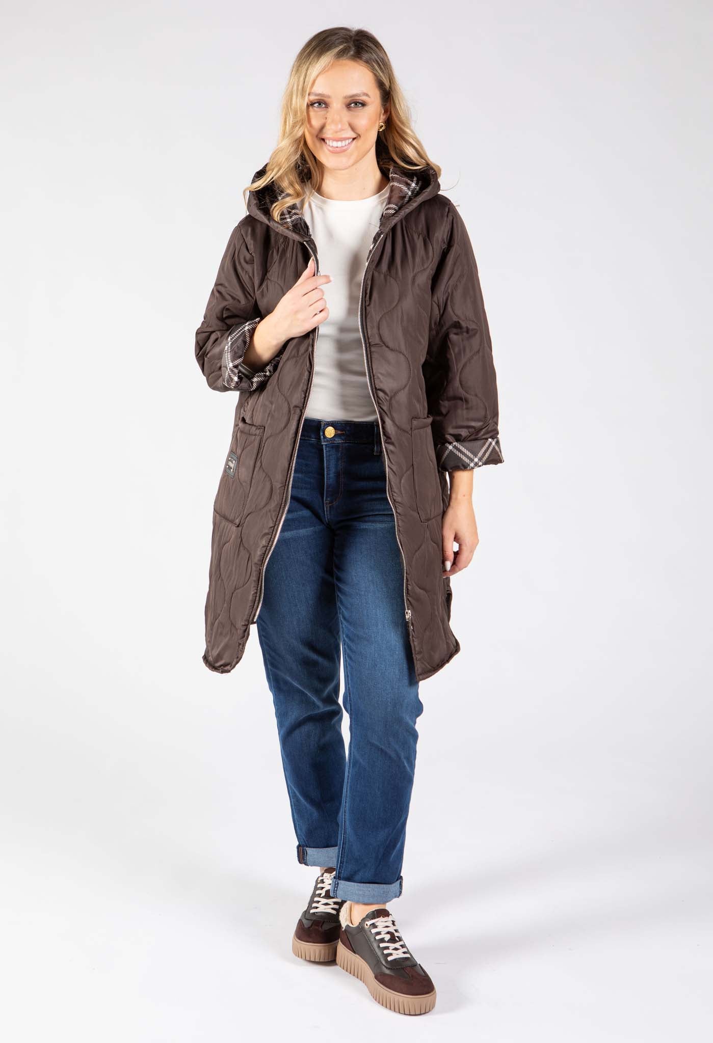 Hooded Quilted Coat