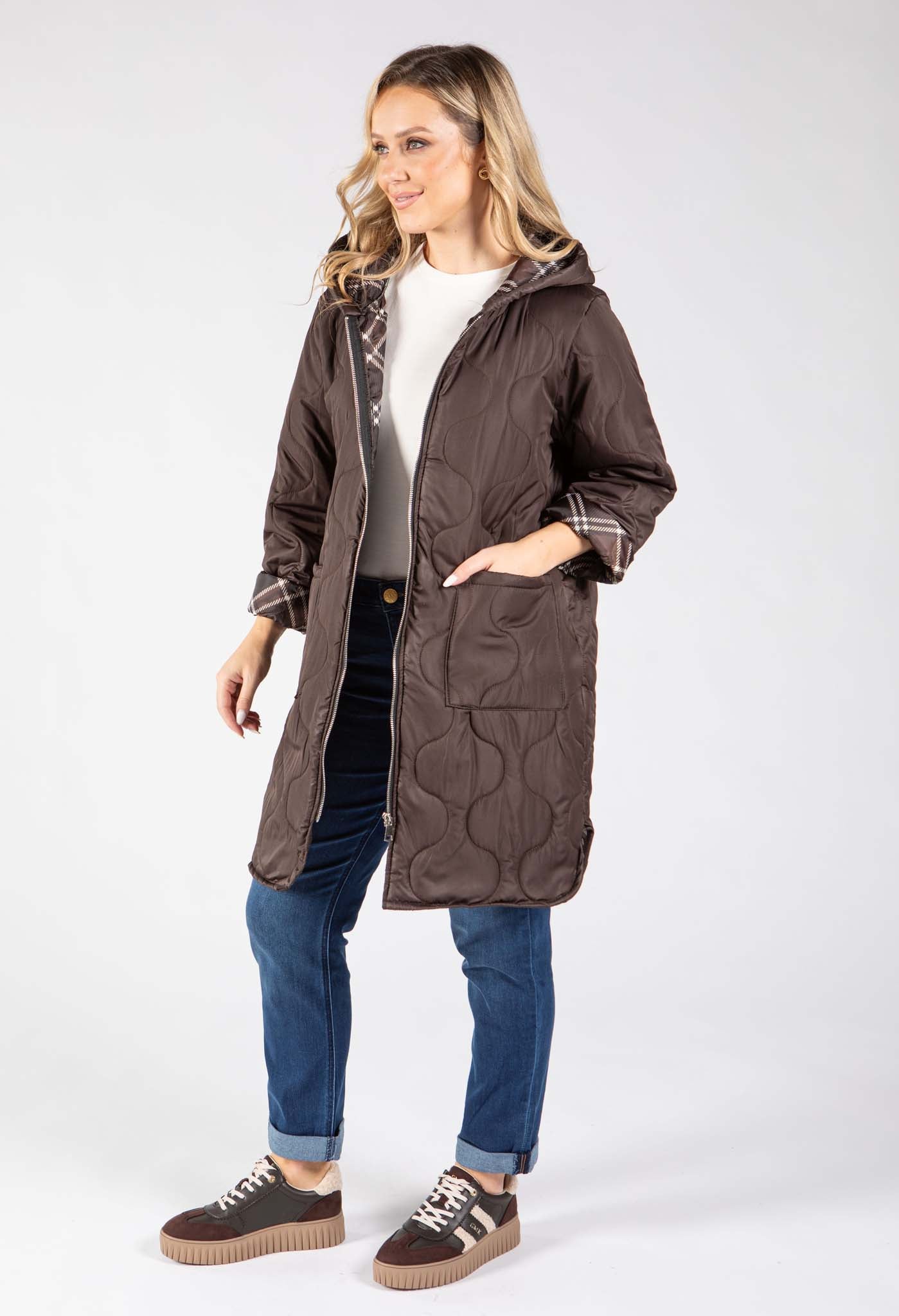 Hooded Quilted Coat