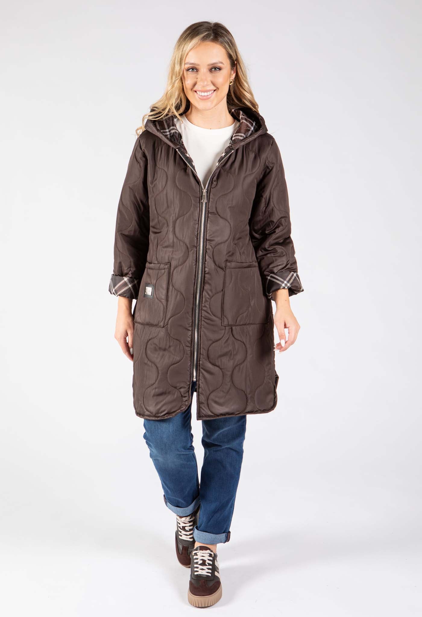Hooded Quilted Coat