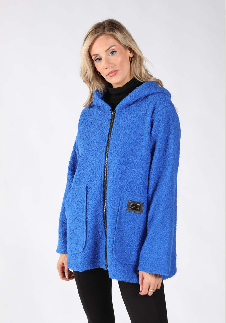 Soft Boucle Zip-Up Jacket