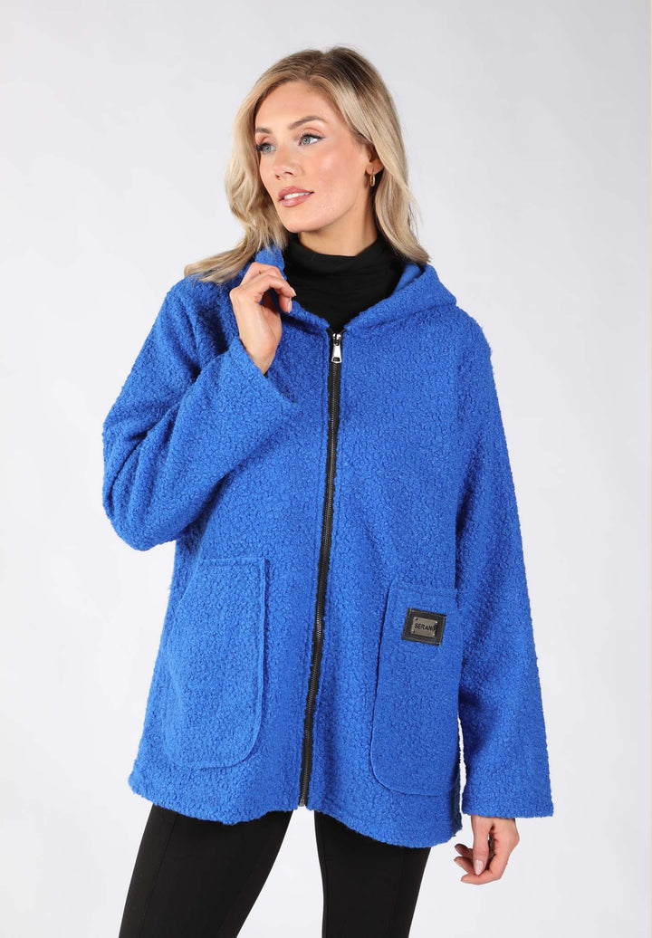 Soft Boucle Zip-Up Jacket
