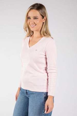 Long Sleeve V-Neck Top