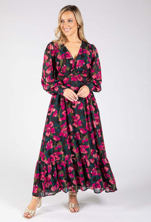 Floral V-Neck Maxi Dress