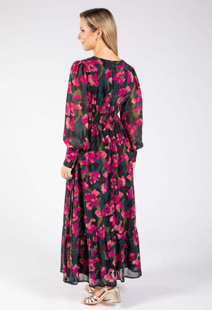 Floral V-Neck Maxi Dress