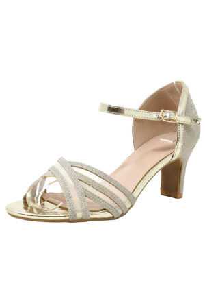 Shimmer Ribbon Heel