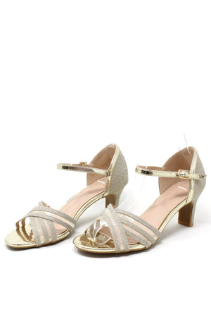 Shimmer Ribbon Heel