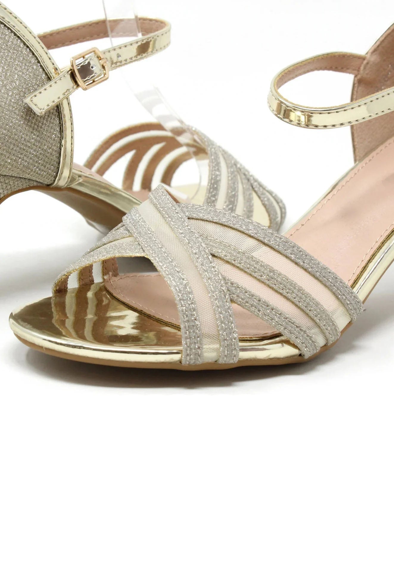 Shimmer Ribbon Heel