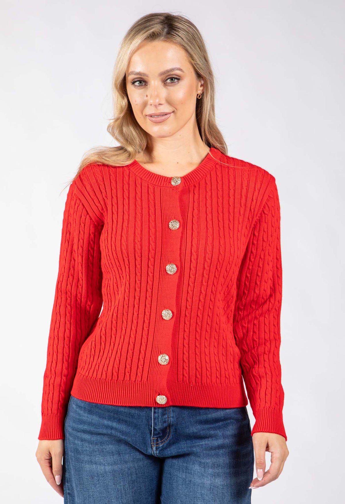 Goldy Cable Knit Cardigan