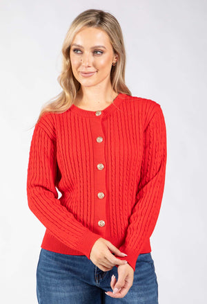 Goldy Cable Knit Cardigan