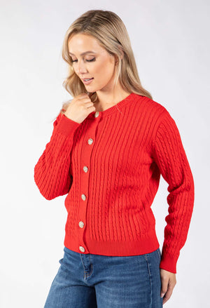 Goldy Cable Knit Cardigan