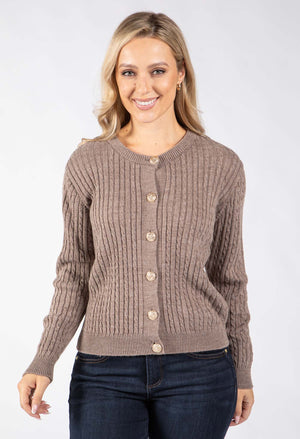 Goldy Cable Knit Cardigan