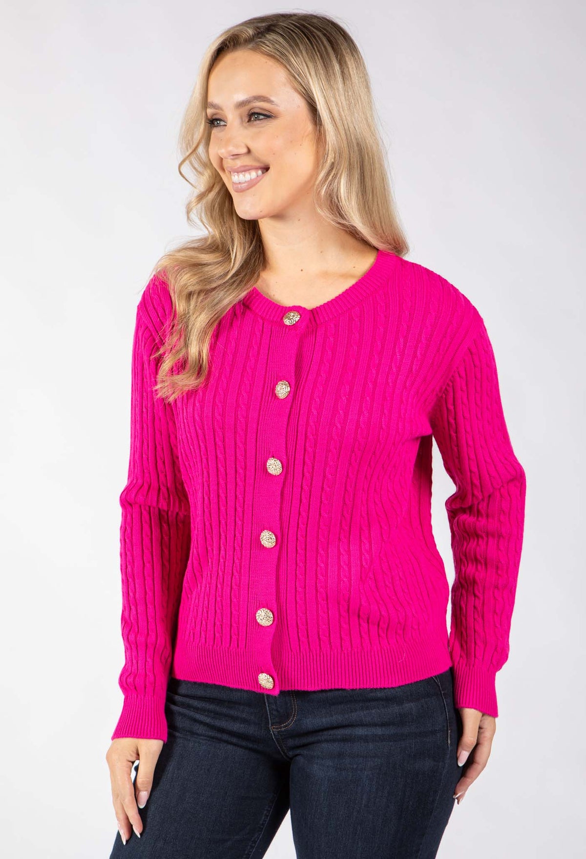 Goldy Cable Knit Cardigan