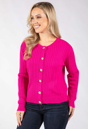 Goldy Cable Knit Cardigan