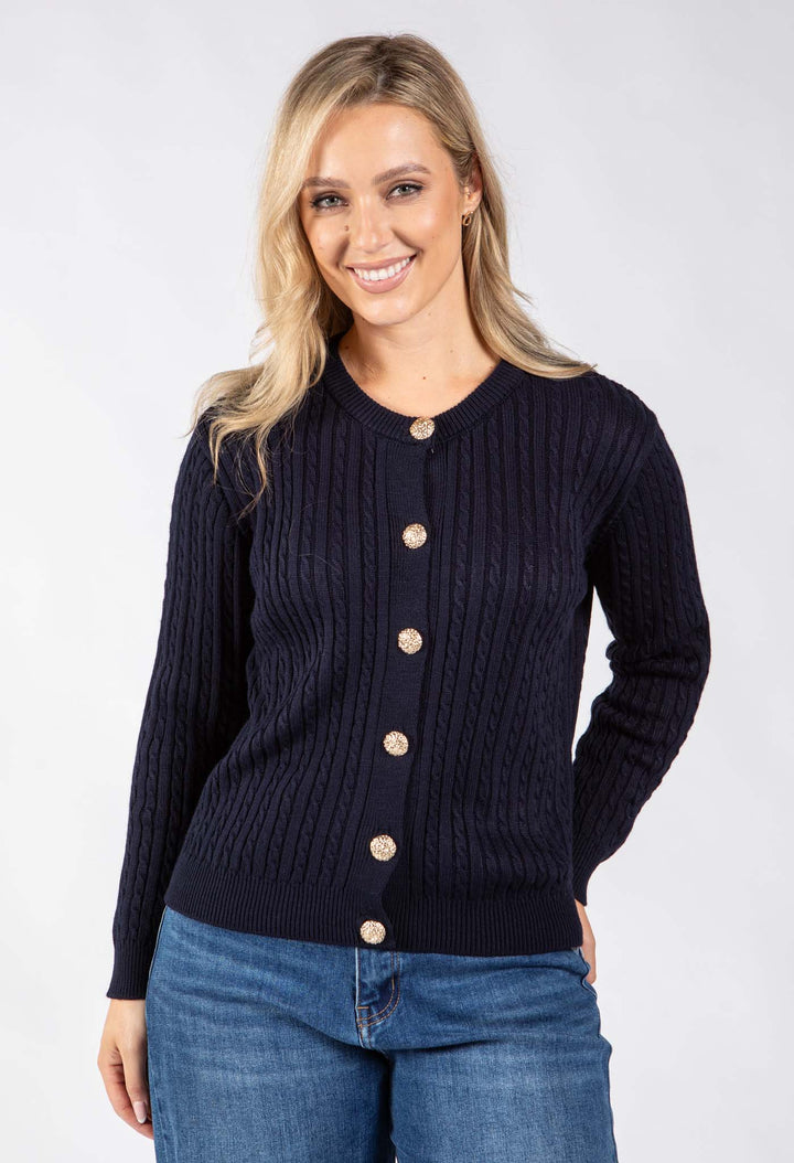 Goldy Cable Knit Cardigan
