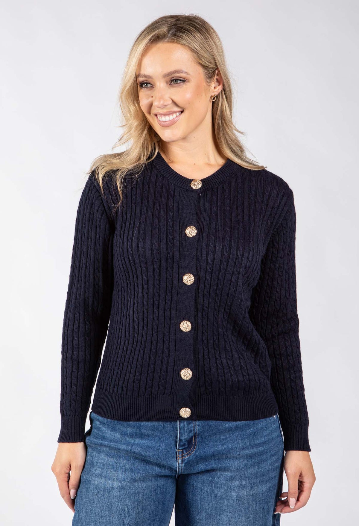 Goldy Cable Knit Cardigan
