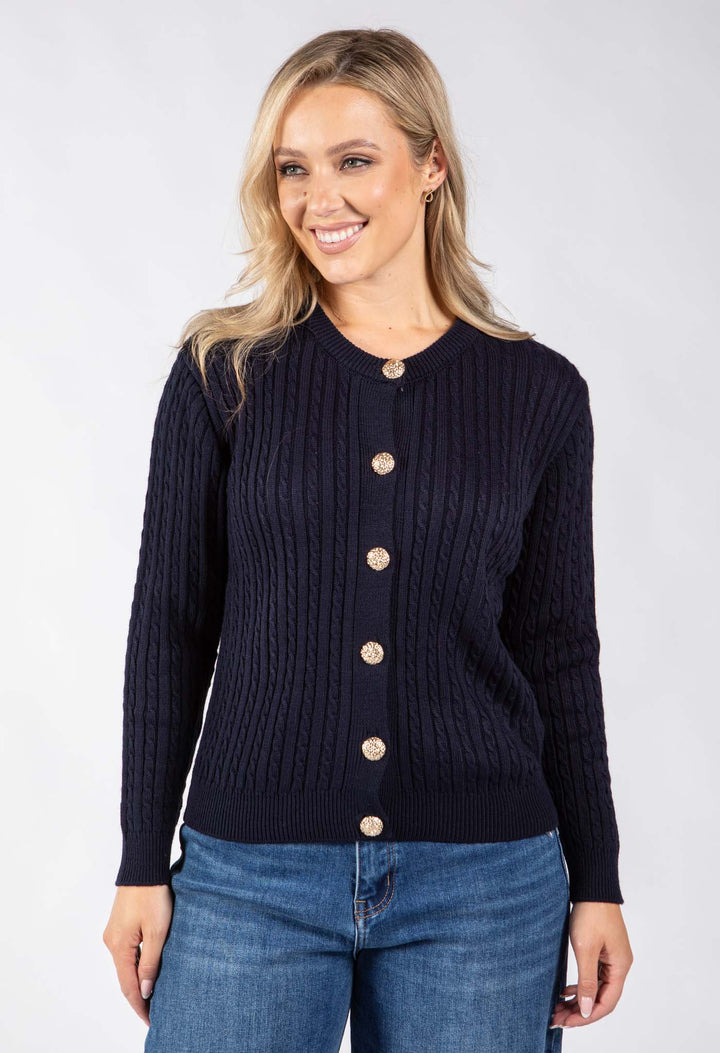 Goldy Cable Knit Cardigan