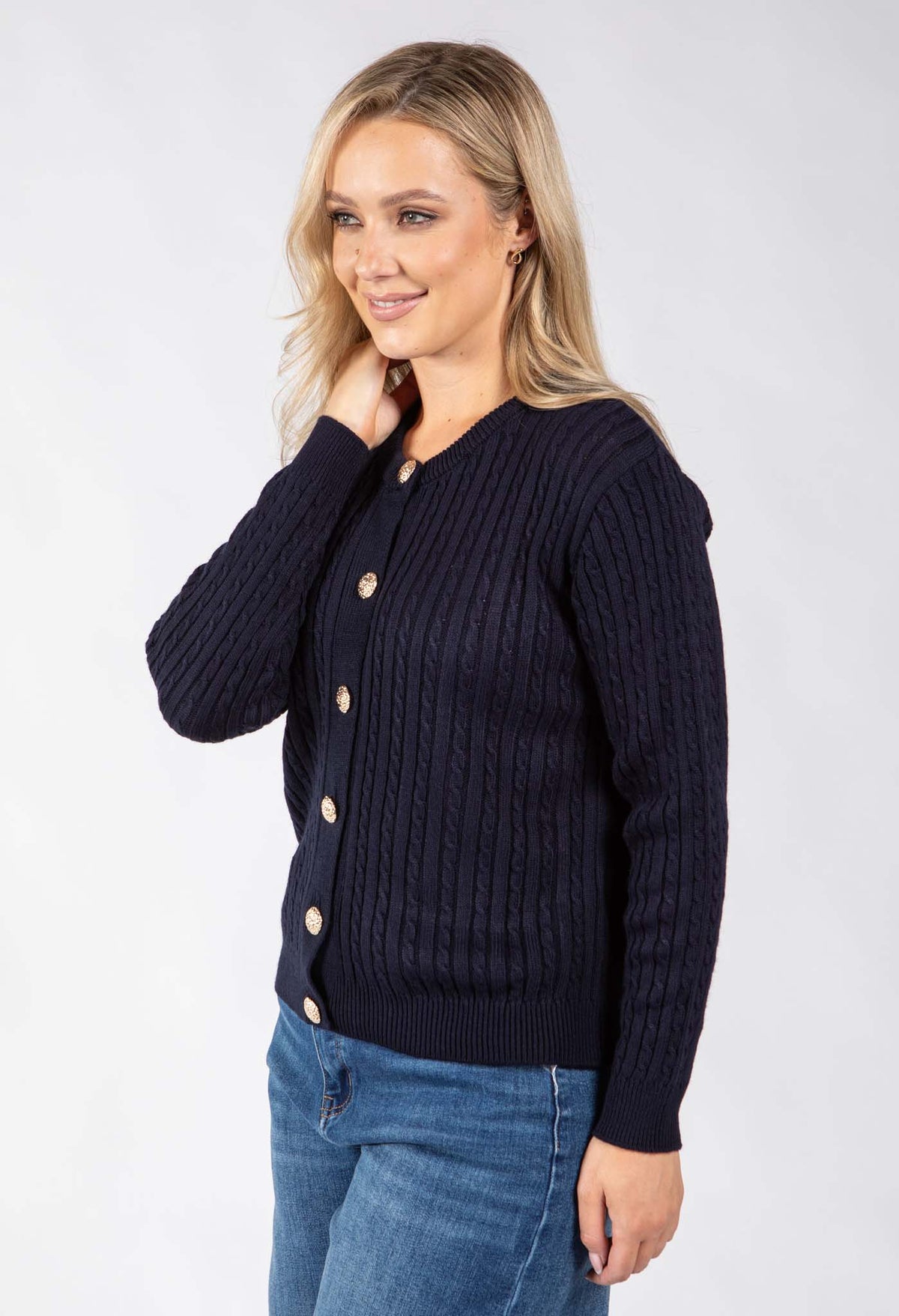Goldy Cable Knit Cardigan