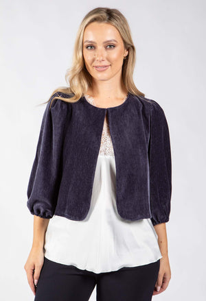 Paris Velvet Balloon Sleeve Jacket