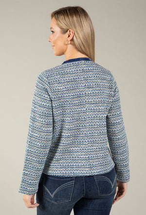 Short Tweed Zip Up Jacket