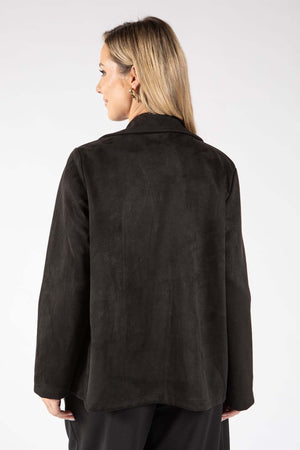 Faux Suede Blazer