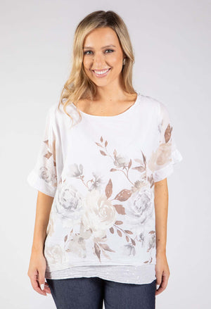 Floral Print Relaxed Top