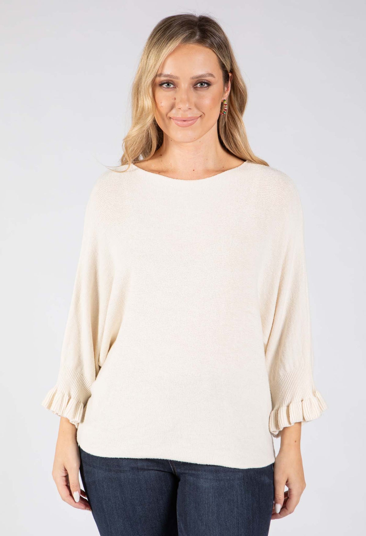 Romy Batwing Sleeve Knit Jumper