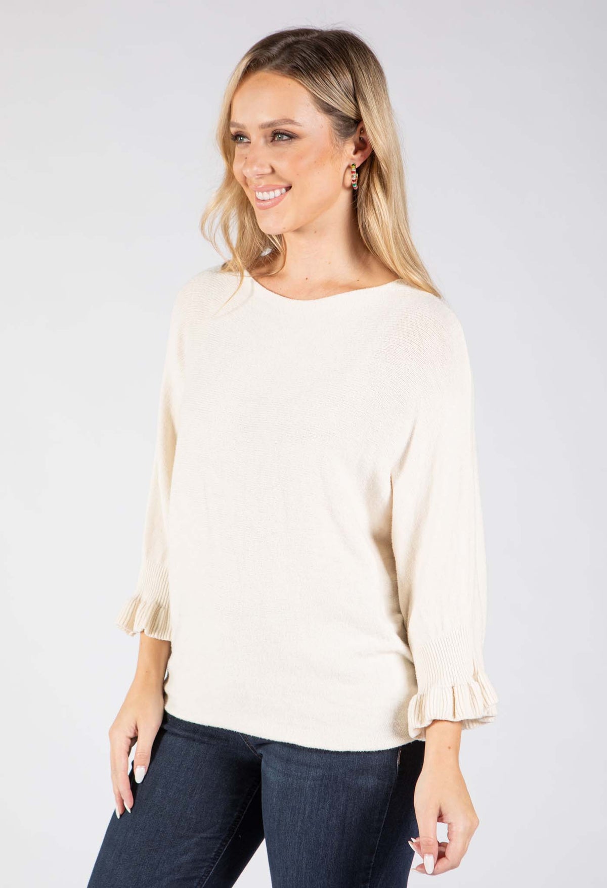 Romy Batwing Sleeve Knit Jumper