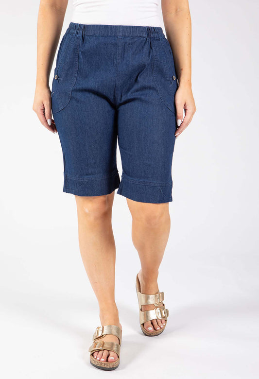 Denim Look Bermuda Shorts