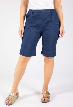 Denim Look Bermuda Shorts