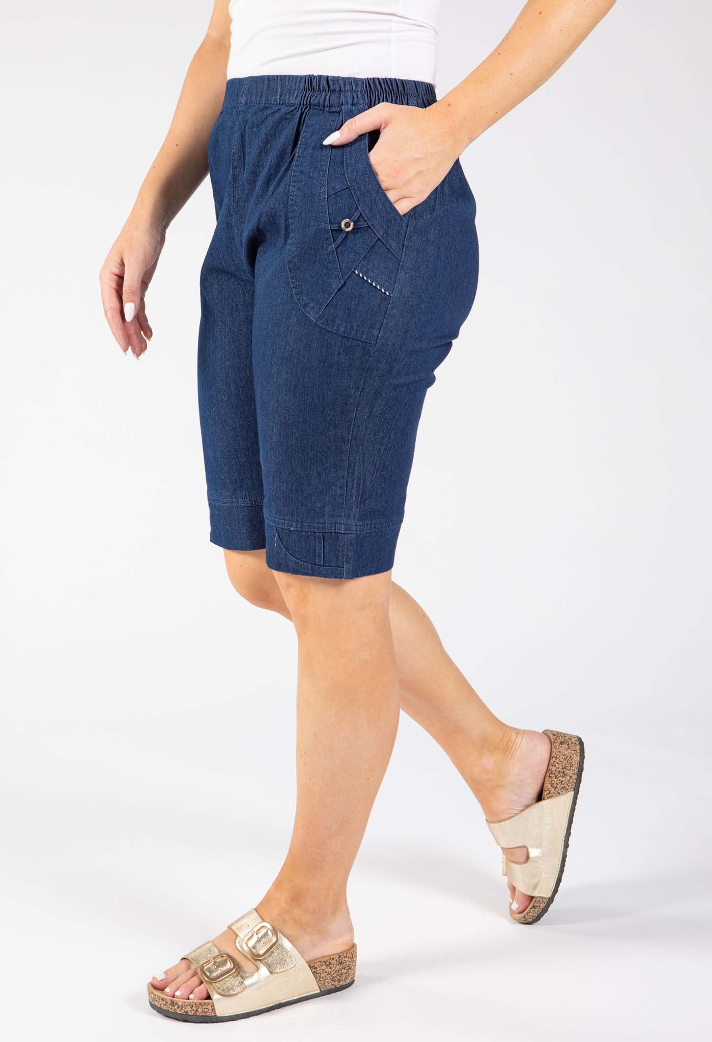 Denim Look Bermuda Shorts