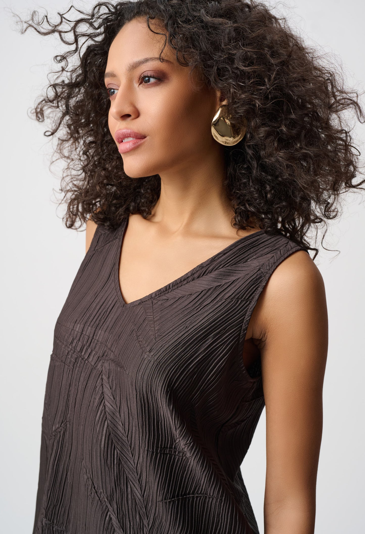Textured V-Neck Top