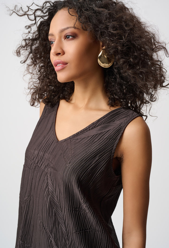 Textured V-Neck Top